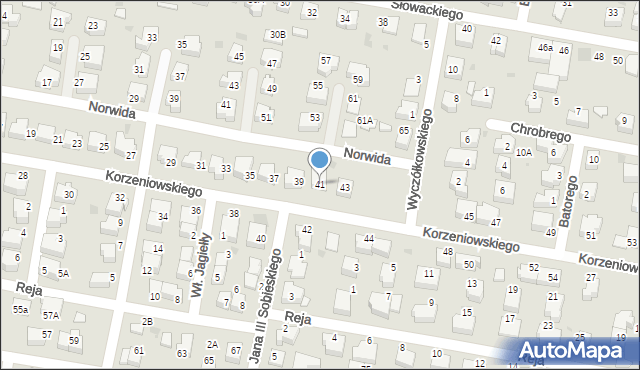 Pruszcz Gdański, Korzeniowskiego Józefa Konrada, 41, mapa Pruszcz Gdański