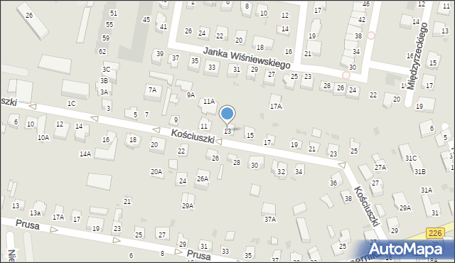 Pruszcz Gdański, Kościuszki Tadeusza, gen., 13, mapa Pruszcz Gdański