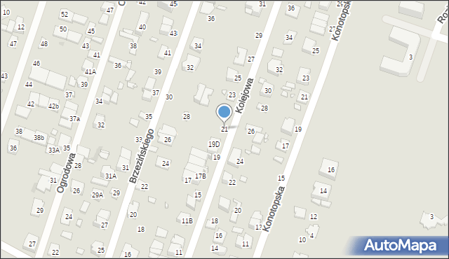 Pruszków, Kolejowa, 21, mapa Pruszków