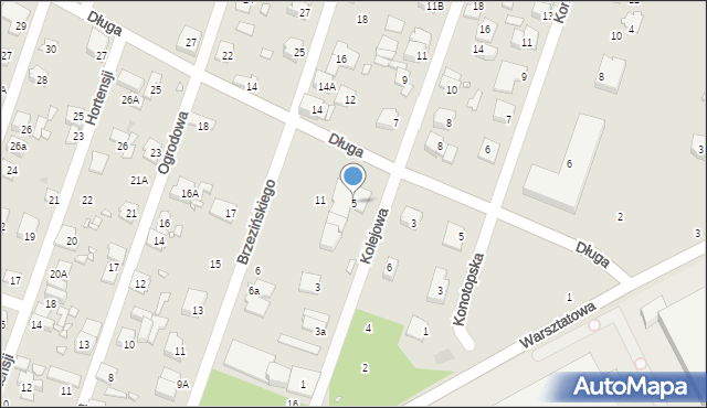 Pruszków, Kolejowa, 5, mapa Pruszków