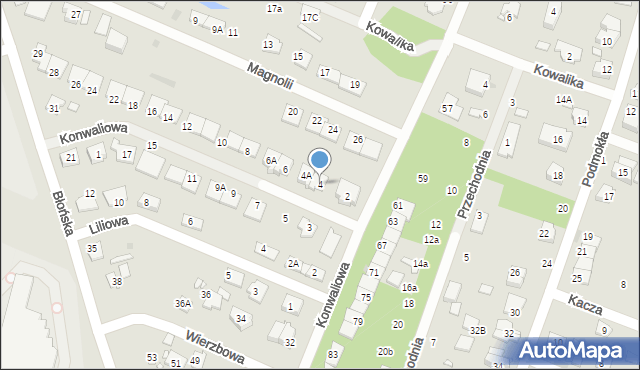 Pruszków, Konwaliowa, 4, mapa Pruszków
