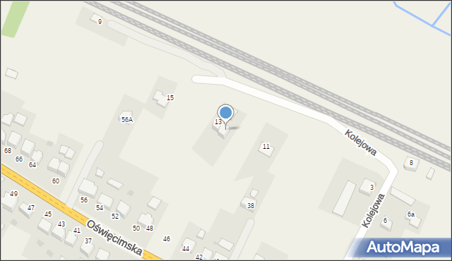 Przeciszów, Kolejowa, 5, mapa Przeciszów