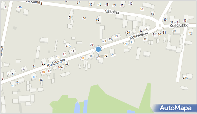 Przedecz, Kościuszki Tadeusza, gen., 22, mapa Przedecz