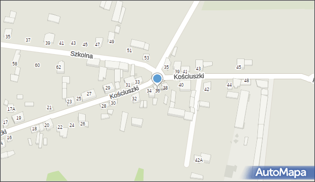 Przedecz, Kościuszki Tadeusza, gen., 36, mapa Przedecz
