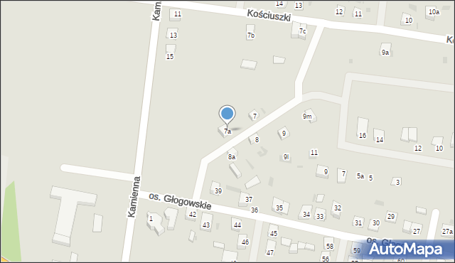 Przemków, Kościuszki Tadeusza, gen., 7a, mapa Przemków
