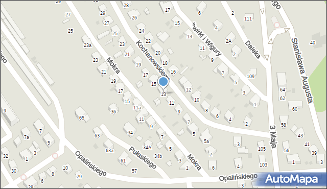 Przemyśl, Kochanowskiego Jana, 13, mapa Przemyśla