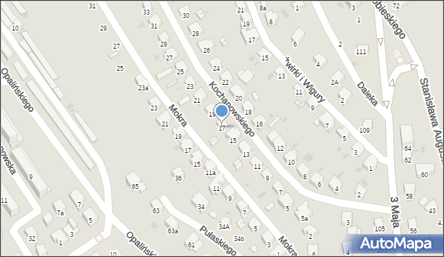 Przemyśl, Kochanowskiego Jana, 17, mapa Przemyśla