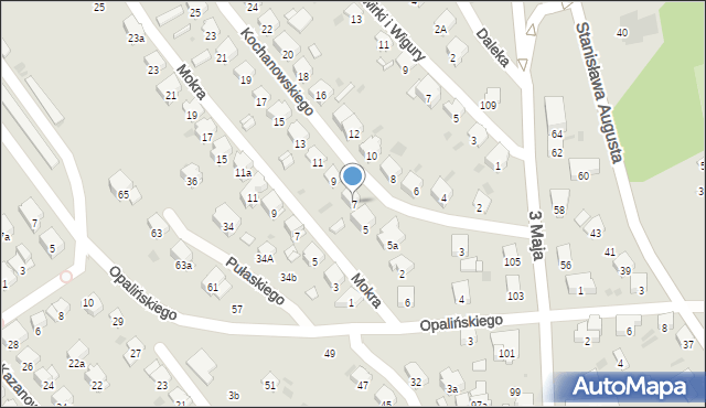 Przemyśl, Kochanowskiego Jana, 7, mapa Przemyśla