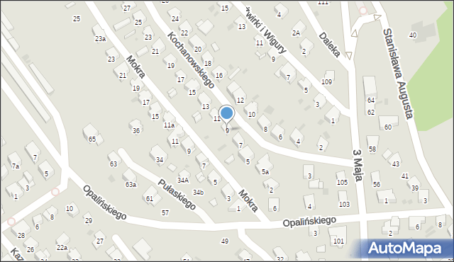 Przemyśl, Kochanowskiego Jana, 9, mapa Przemyśla