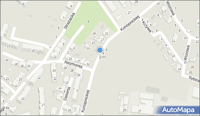 Przemyśl, Konopnickiej Marii, 2, mapa Przemyśla