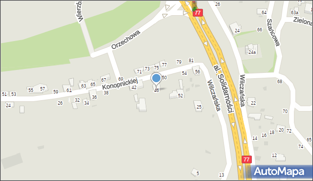 Przemyśl, Konopnickiej Marii, 46, mapa Przemyśla