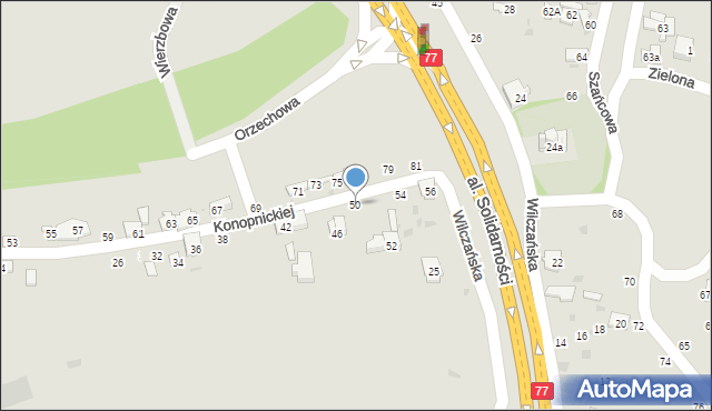 Przemyśl, Konopnickiej Marii, 50, mapa Przemyśla