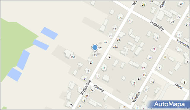 Przerośl, Kościelna, 15, mapa Przerośl