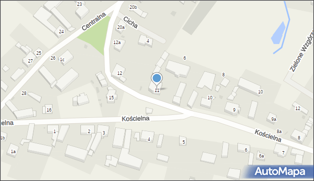 Przęsocin, Kościelna, 11, mapa Przęsocin