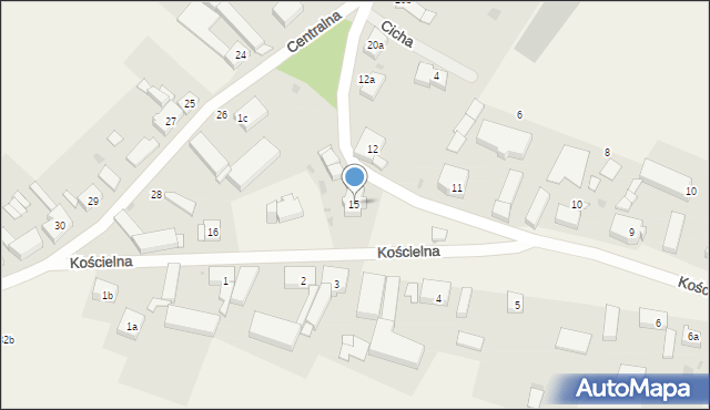 Przęsocin, Kościelna, 15, mapa Przęsocin