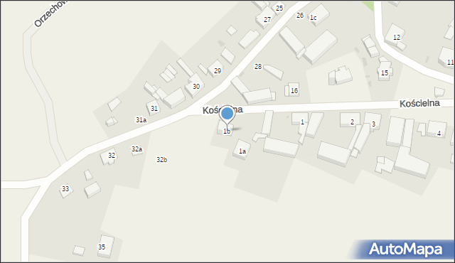 Przęsocin, Kościelna, 1b, mapa Przęsocin