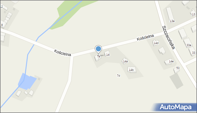Przęsocin, Kościelna, 7a, mapa Przęsocin