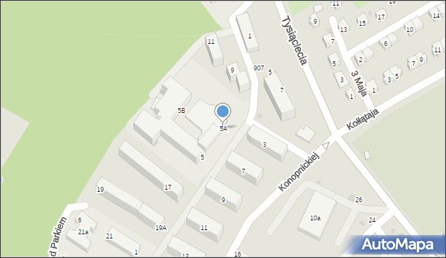 Przeworsk, Konopnickiej Marii, 5A, mapa Przeworsk