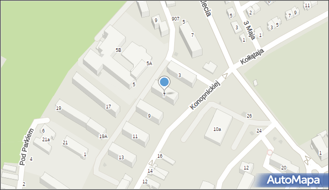 Przeworsk, Konopnickiej Marii, 7, mapa Przeworsk