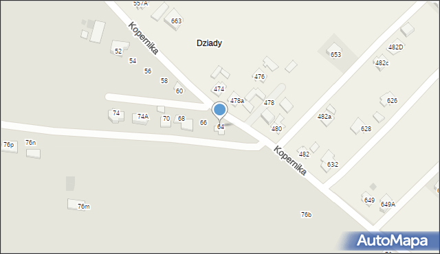 Przeworsk, Kopernika Mikołaja, 64, mapa Przeworsk