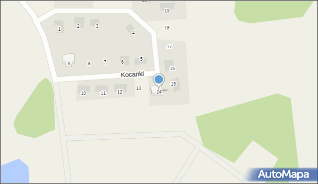 Przylep, Kocanki, 14, mapa Przylep