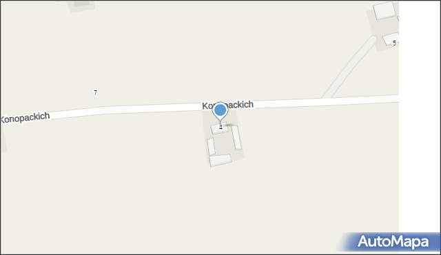 Przysiersk, Konopackich, 4, mapa Przysiersk