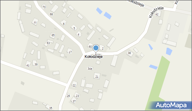 Przyszów, Kołodzieje, 36, mapa Przyszów