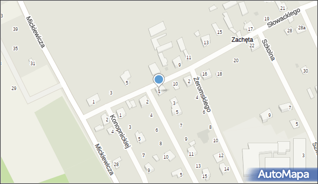 Przytyk, Kochanowskiego Jana, 1, mapa Przytyk