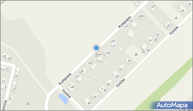 Psary, Kolejowa, 121, mapa Psary