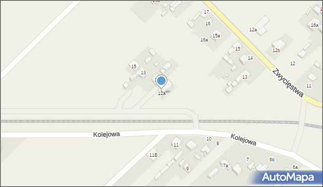 Psary, Kolejowa, 12a, mapa Psary