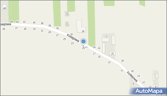 Psucin, Kolejowa, 21, mapa Psucin