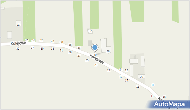 Psucin, Kolejowa, 30, mapa Psucin