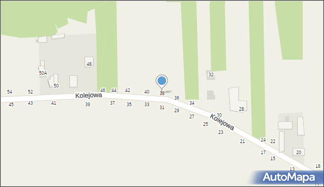 Psucin, Kolejowa, 38, mapa Psucin