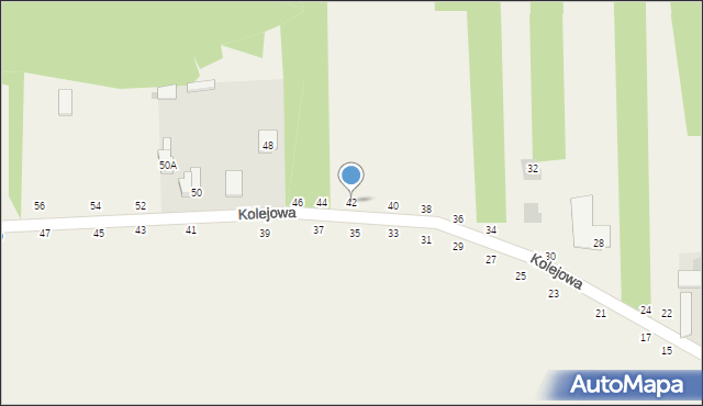 Psucin, Kolejowa, 42, mapa Psucin