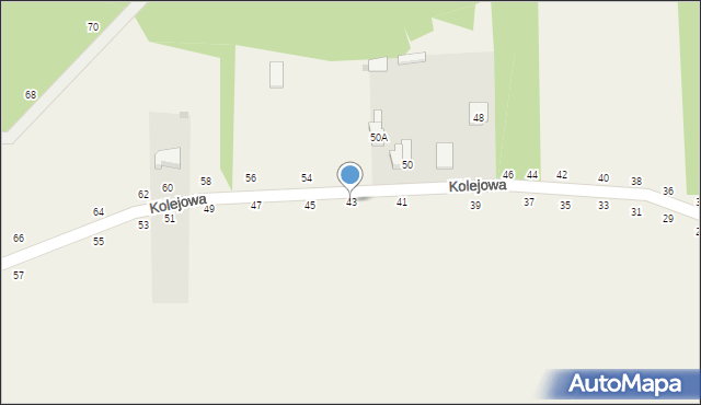 Psucin, Kolejowa, 43, mapa Psucin
