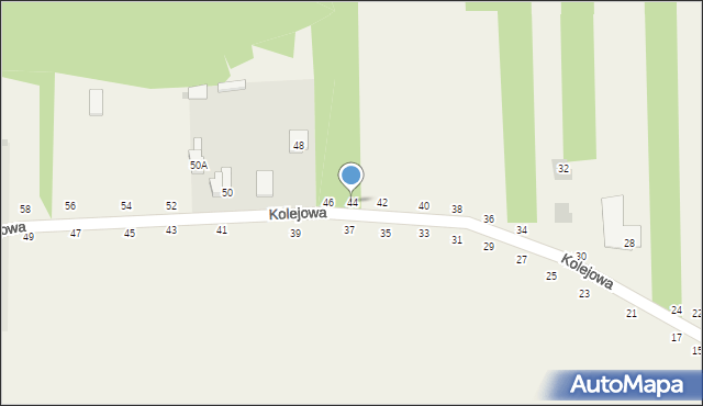 Psucin, Kolejowa, 44, mapa Psucin