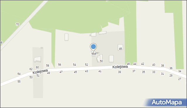 Psucin, Kolejowa, 50A, mapa Psucin