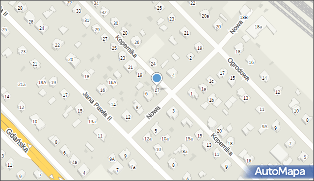 Pszczółki, Kopernika Mikołaja, 17, mapa Pszczółki