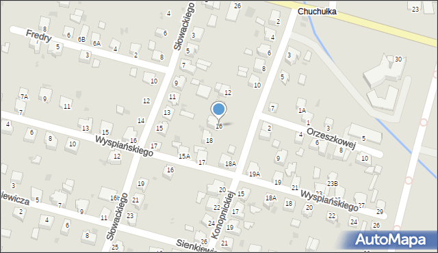 Pszczyna, Konopnickiej Marii, 16, mapa Pszczyny