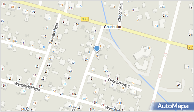 Pszczyna, Konopnickiej Marii, 5, mapa Pszczyny