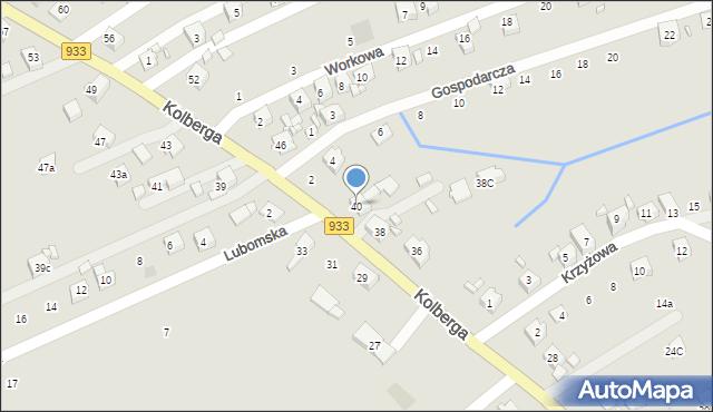 Pszów, Kolberga Oskara, 40, mapa Pszów