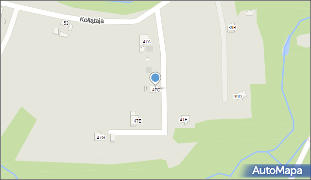 Pszów, Kołłątaja Hugo, 47C, mapa Pszów