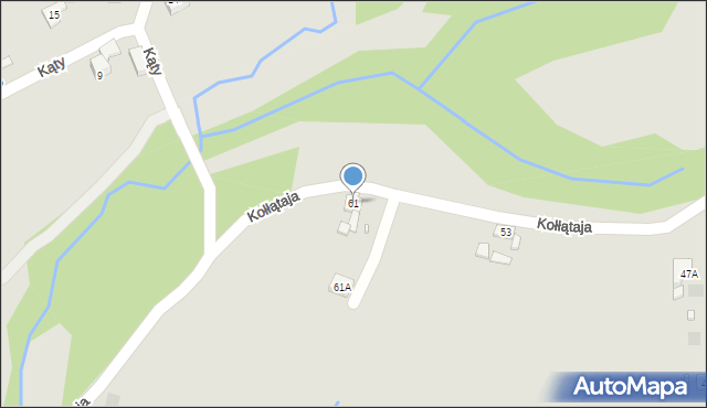 Pszów, Kołłątaja Hugo, 61, mapa Pszów