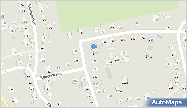 Pszów, Konopnickiej Marii, 142, mapa Pszów