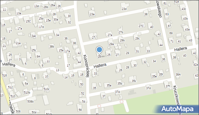 Pszów, Konopnickiej Marii, 23, mapa Pszów