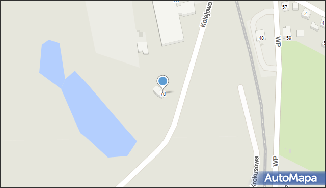 Puck, Kolejowa, 7d, mapa Puck