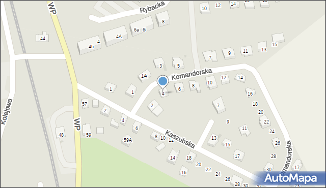 Puck, Komandorska, 4, mapa Puck