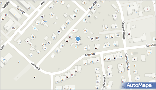Puck, Konopnickiej Marii, 19d, mapa Puck