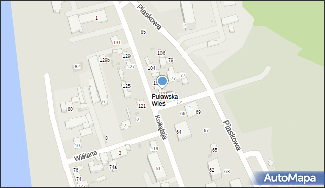 Puławy, Kołłątaja Hugo, 100, mapa Puław