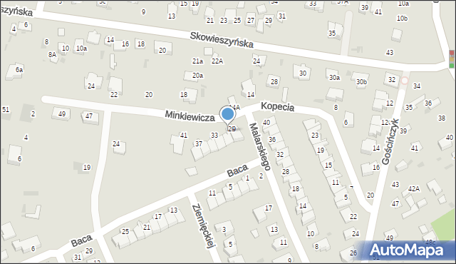 Puławy, Kopecia Stefana, 31, mapa Puław